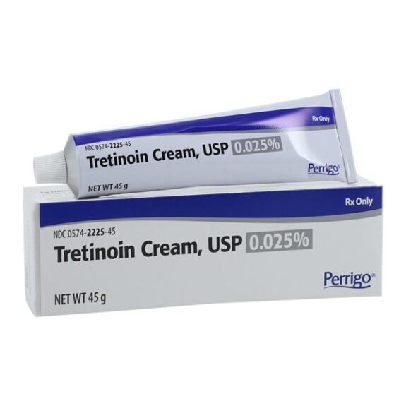 Tretinoin Perrigo cream tube.