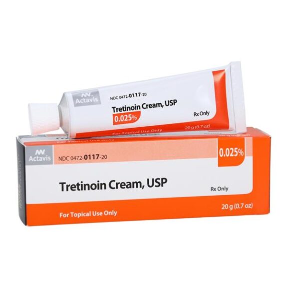 Tretinoin Rx Cream, topical acne treatment.