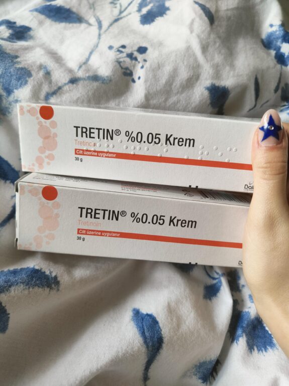Tretinoin OTC cream tube.