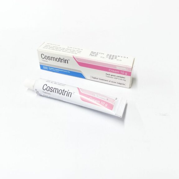 Cosmotrin Tretinoin cream tube.