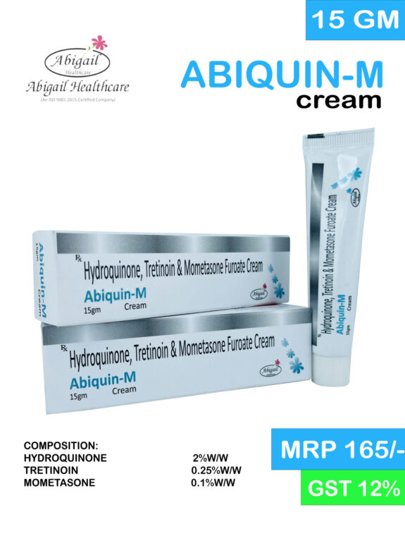 Hydroquinone tretinoin cream, skin treatment product.
