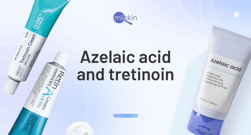 Tretinoin & Azelaic Acid Cream. Skincare product.
