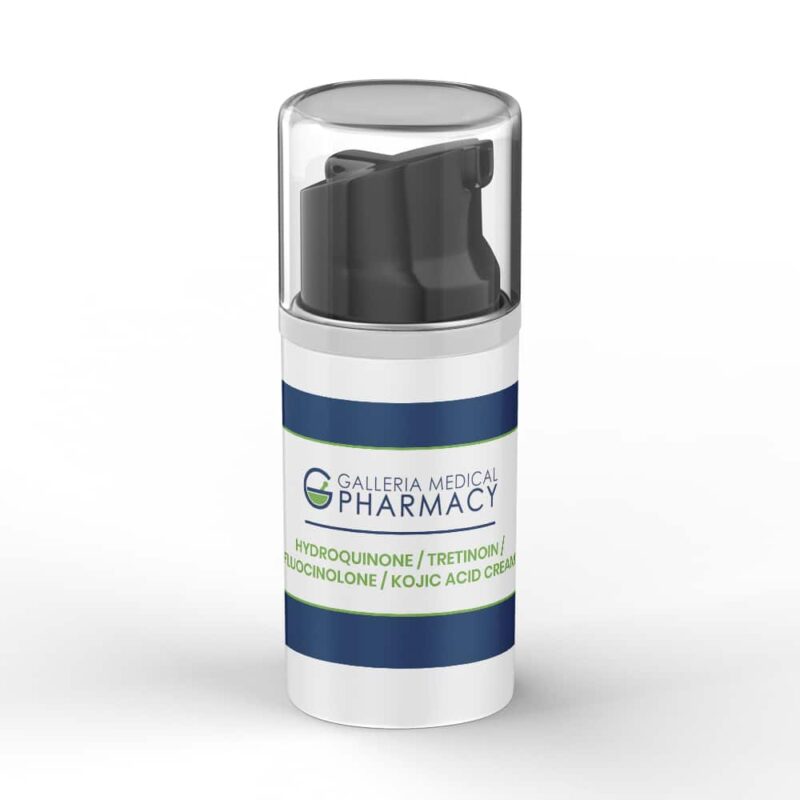 Hydroquinone, tretinoin, kojic acid, niacinamide & fluocinolone cream.