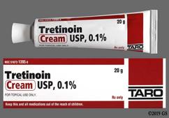 Tretinoin gel, over-the-counter acne treatment.
