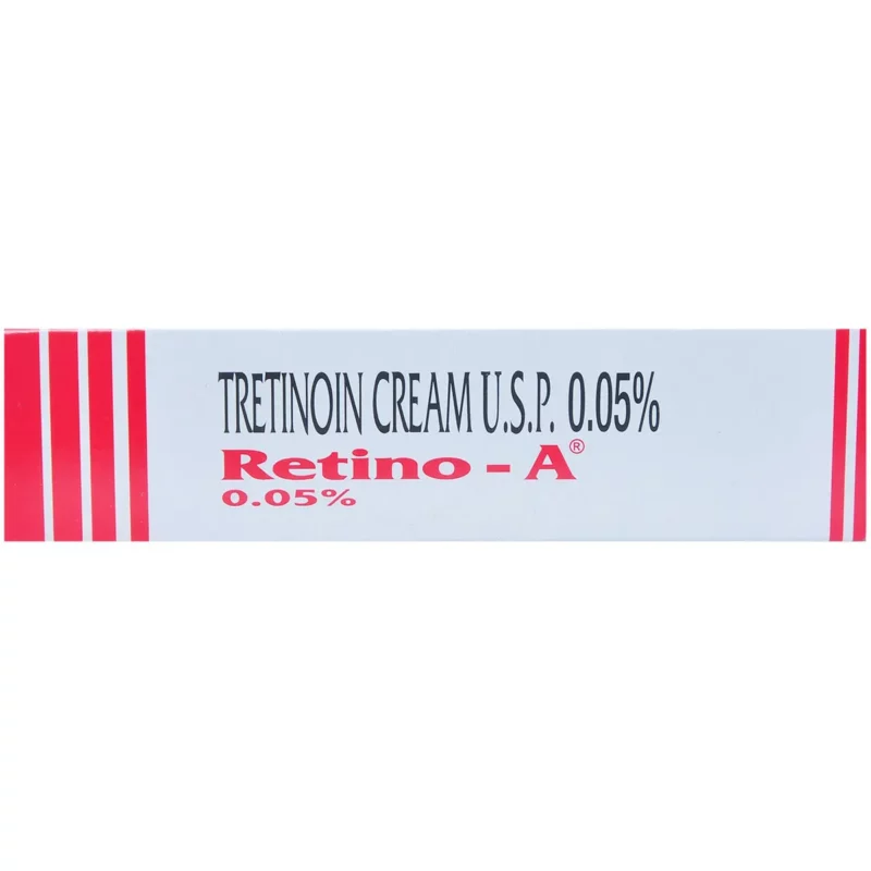 Retino A 0.5% cream tube.