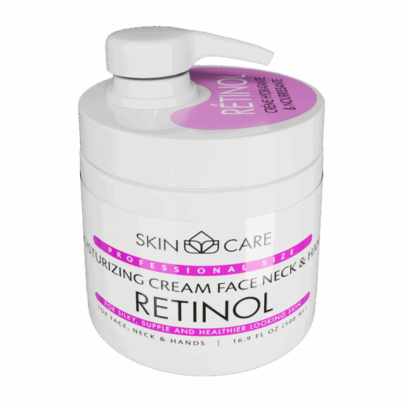 Tretinoin cream for neck, skincare product.