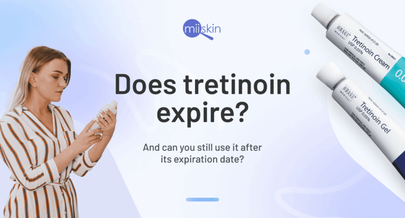 Expired Tretinoin Cream tube.