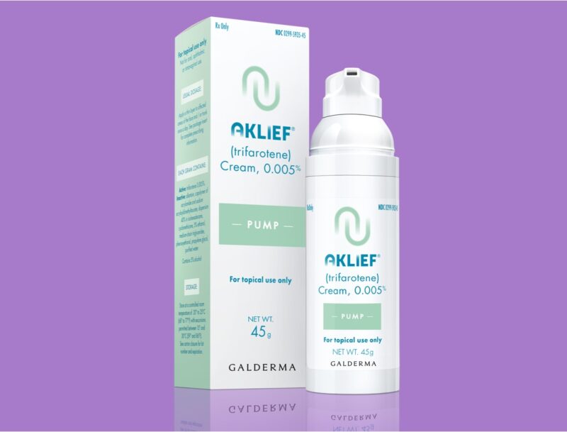Aklief Trifarotene Cream tube.