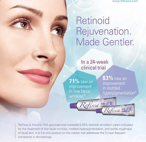 Refissa Tretinoin cream tube.