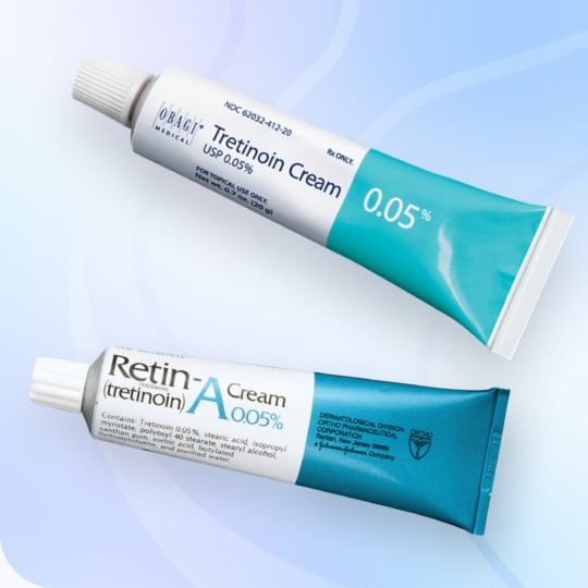 Tretinoin cream for dark spots treatment.