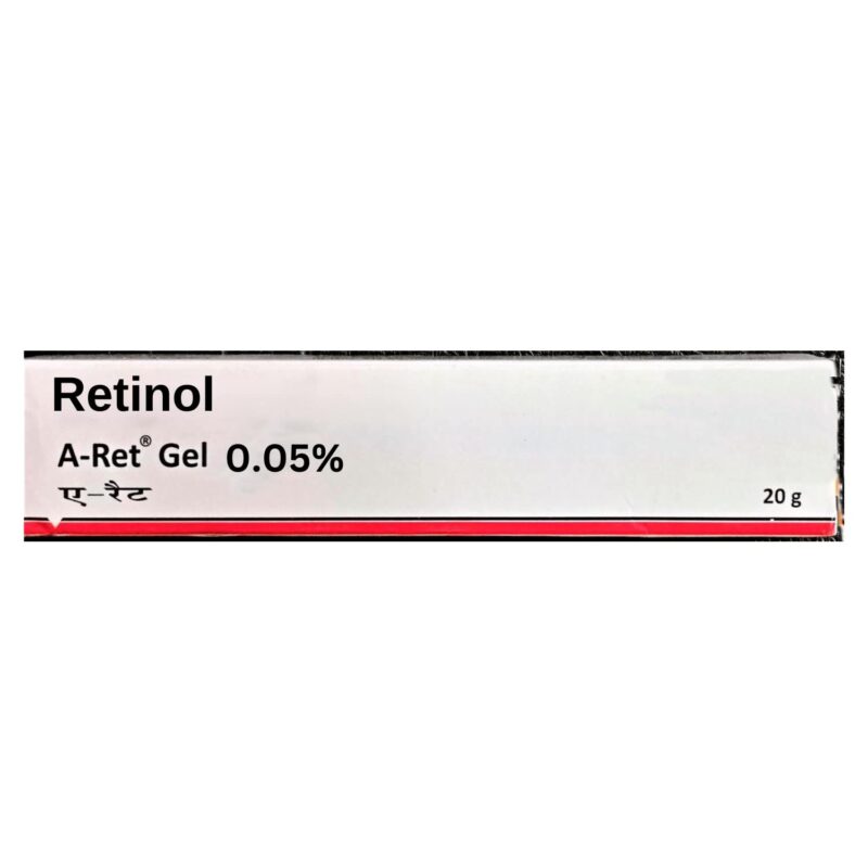 A Ret 0.05% Gel, skincare product.