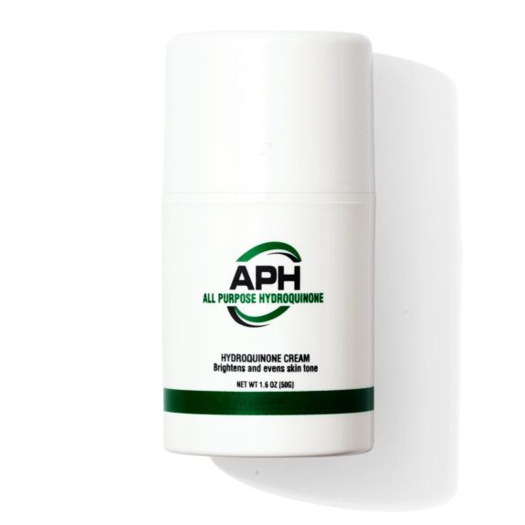 Hydroquinone 10% cream tube.