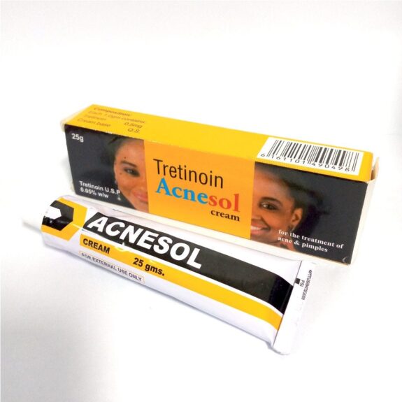 Acretin 0.5% Cream tube.