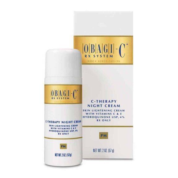 Hydroquinone Night Cream jar.
