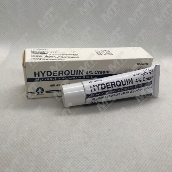 Hyderquin 4 Cream tube and packaging.