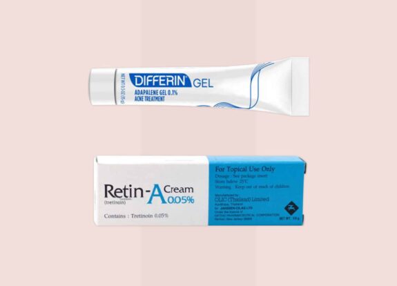 Differin Gel Retin-A acne treatment.