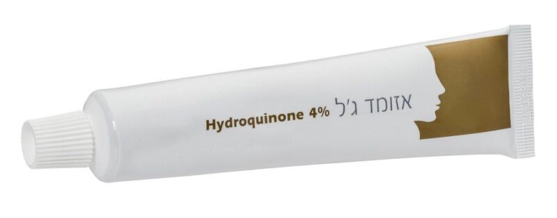 Esomed Gel Hydroquinone 4% skin lightening treatment.