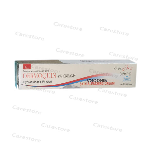 Dermoquin Cream, showing product packaging.