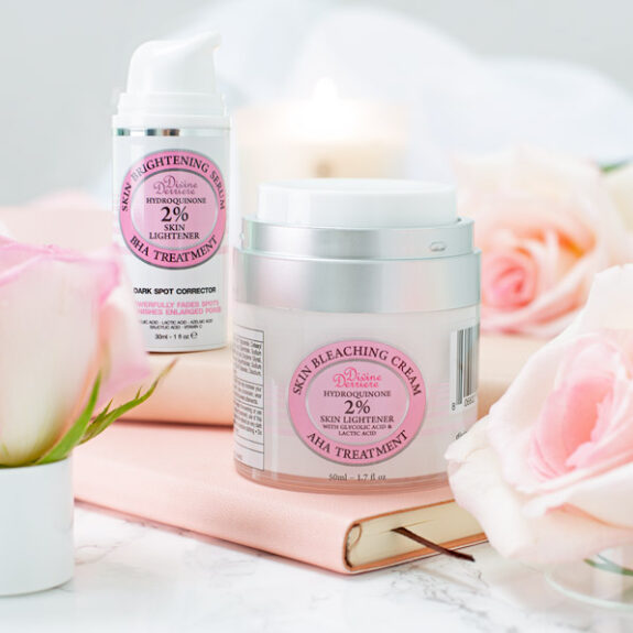 2 Hydroquinone Skin Lightener cream jar