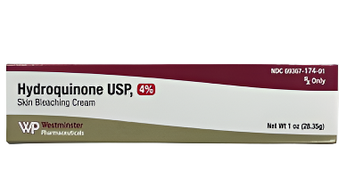 Eldoquin Hydroquinone cream, topical skin treatment.