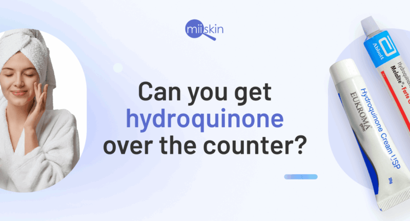 Hydroquinone cream, over-the-counter skin lightening treatment.