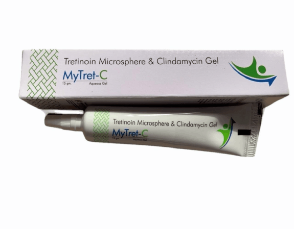 Tretinoin & Clindamycin Gel. Acne treatment.
