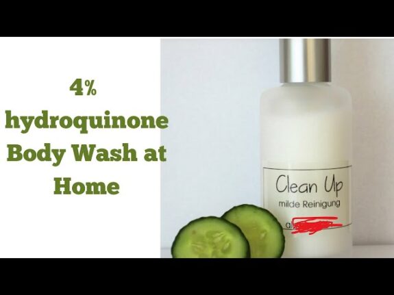 Hydroquinone body cream for skin lightening.