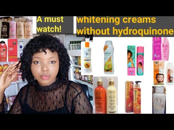 Whitening lotion, hydroquinone-free.