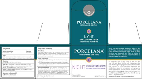 Hydroquinone Porcelana skin lightening cream.