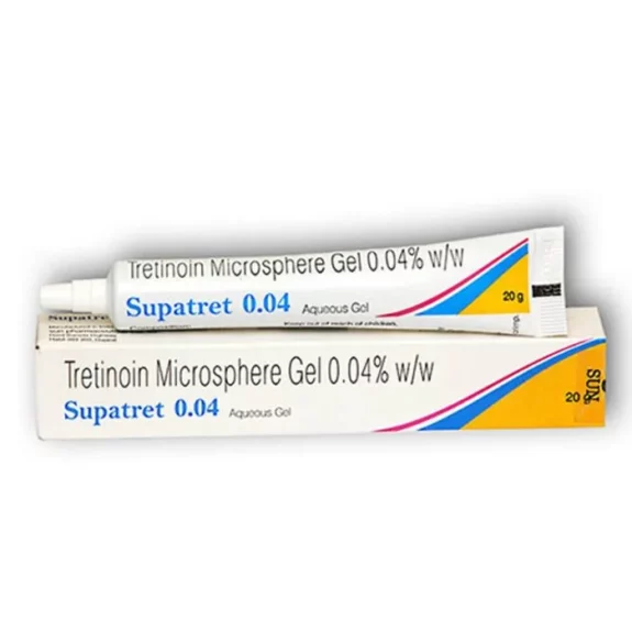Supatret Gel 0.04% tube