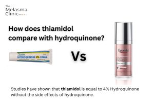 Eucerin Hydroquinone cream, skincare product.